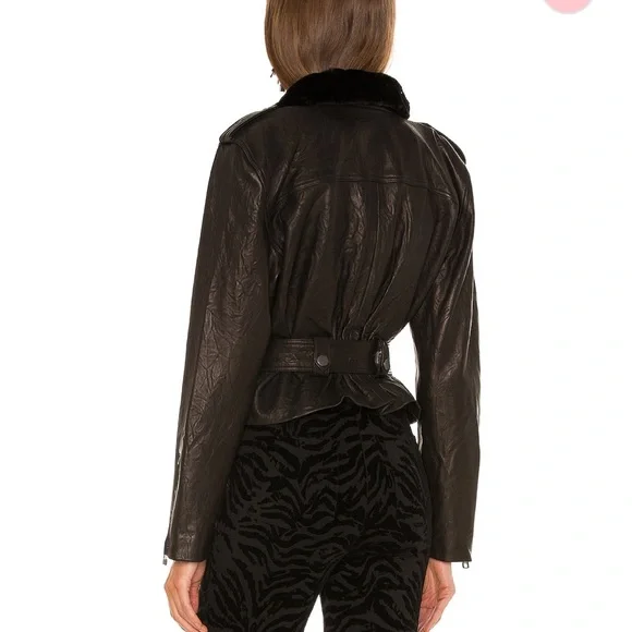 Dundas x Revolve Leather Jacket